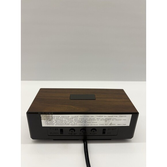 LUMITIME Alarm Clock & Timer Tamura Electric Model SS-3 Japan Faux Wood Tested - Picture 9 of 14